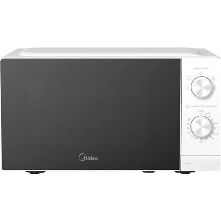 Midea Mikrowelle MMO-MMP01MZ(WH), 20 l, 700 W, freistehend, weiß, kompakt und benutzerfreundlich – Bild 1
