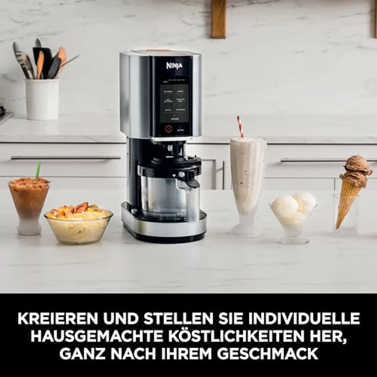 Ninja NC302EU Eismaschine, traditionelle Eismaschine mit 800 W, 473 l Kapazität, Schwarz – Bild 7