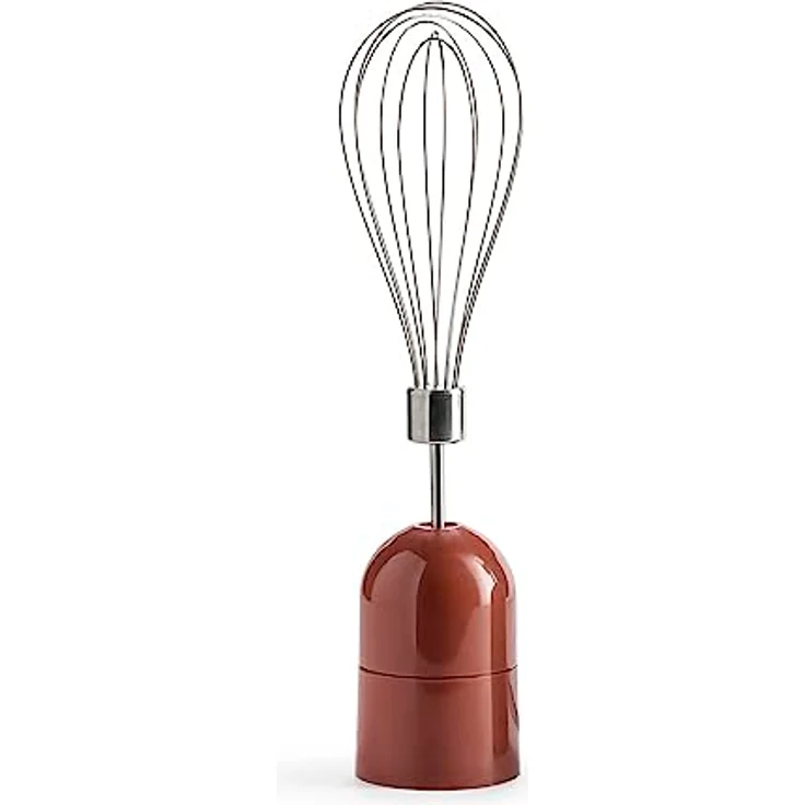 Tognana Iridea Apfelrot Stabmixer mit 600 Watt, Edelstahlstab und Schneebesen, 600ml Glas – Bild 3