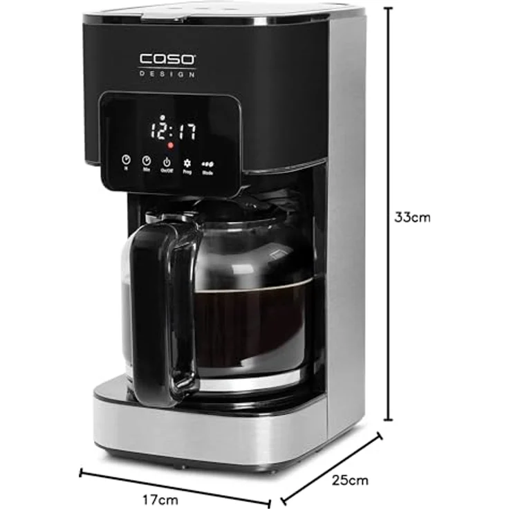 Caso 1846 Coffee Taste & Style Design Kaffeemaschine, Schwarz, Edelstahl – Bild 15