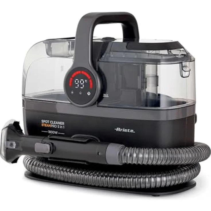 Ariete 2484 Spot Cleaner Steam Pro 5in1, Teppichreiniger und Dampfreiniger mit 1800 W, 3 Reinigungsmodi, hohe Saugleistung zur Fleckenentfernung für Sofas, Teppichböden und Autoinnenräume – Bild 1