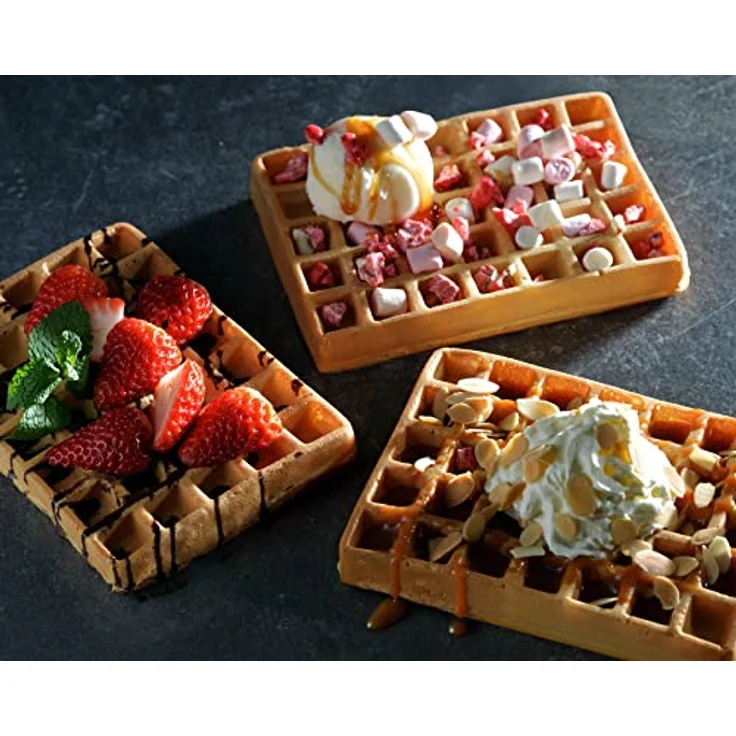 Tefal XA7248 OptiGrill Waffelplatte, Schwarz – Bild 3