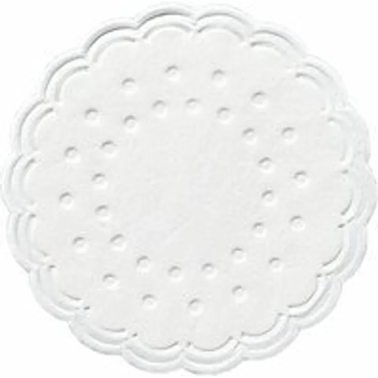 Duni Untersetzer 8lagig Tissue Uni weiß, ø 7,5 cm, 250 Stück