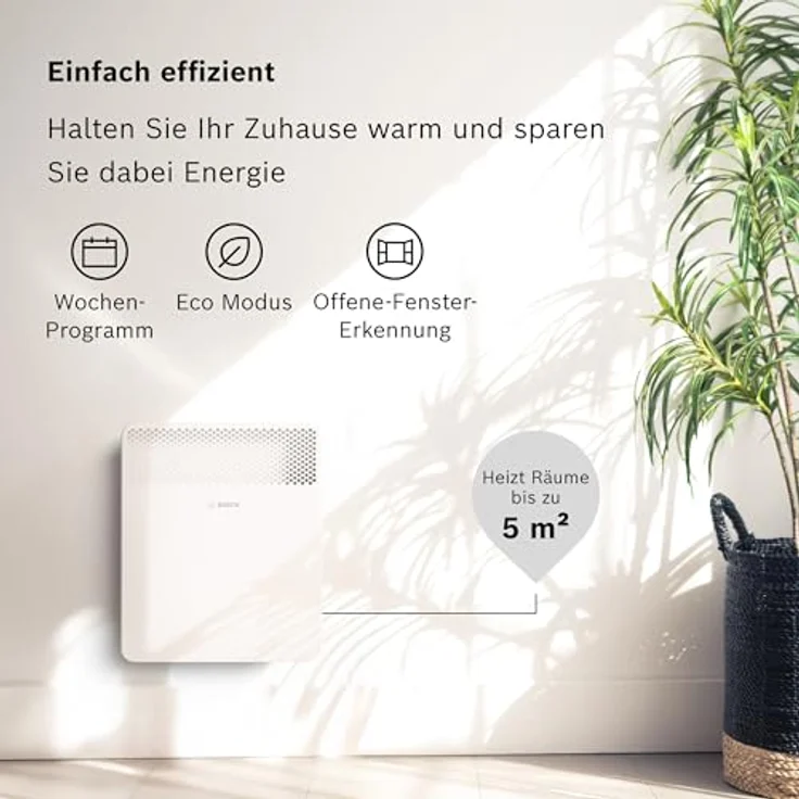 Bosch Hausgeräte Heat Convector HC 4000-5, Thermotechnik Heizkörper mit effizienten Heizfunktionen – Bild 2