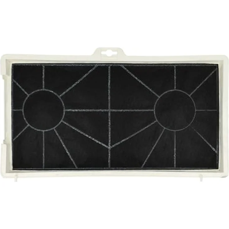 vhbw 2x Aktivkohlefilter kompatibel mit Siemens LB75564/03, LB75564/02, LB75564/01, LB57564/07 Dunstabzugshaube + Befestigungsmaterial, schwarz/weiß – Bild 2