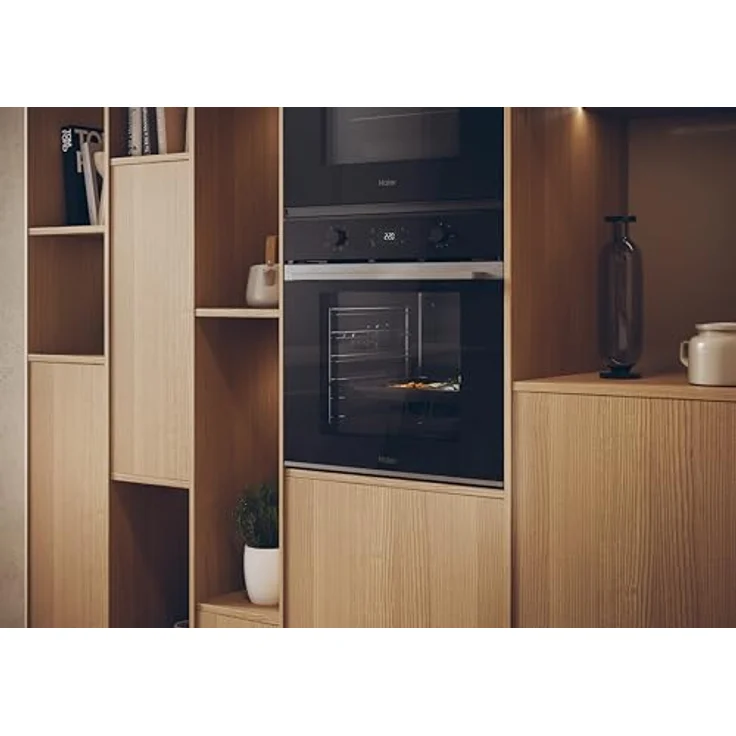 Haier ID SERIE 2 H6 ID2P3T1HTX Einbau-Backofen, 60 cm, A+, 78 L Volumen, Umluft mit Grill, Hydrolyse-Reinigung, Edelstahl und Schwarz – Bild 5