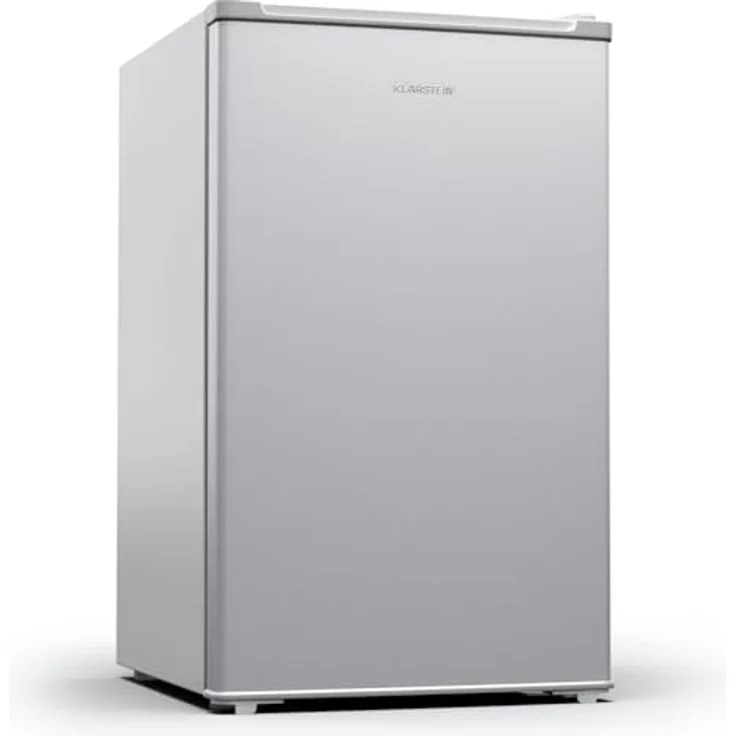 Klarstein Mini Kühlschrank 80 L mit Gefrierfach, LED-Innenbeleuchtung, lautloser Motor - Weiß – Bild 1