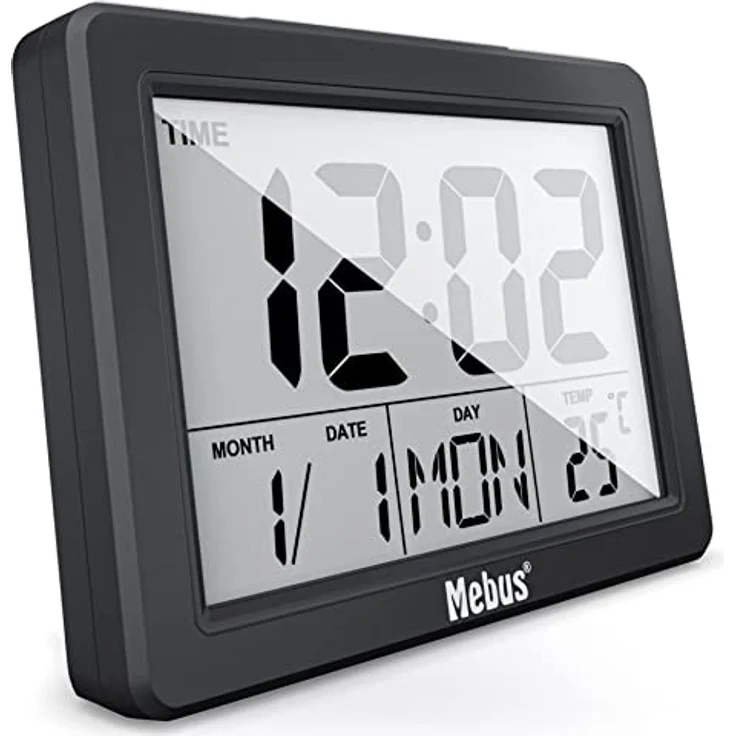 Mebus 25739 Elektronischer Wecker, Quartz Alarm Uhr, mehrfarbig, hochwertig verarbeitet – Bild 1