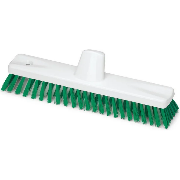 Nölle Profi Brush Wischmopp Wischer HACCP 30cm, hart, grün, PBT-Borsten, hitzebeständig bis 134°C, deutscher Gewindeanschluss