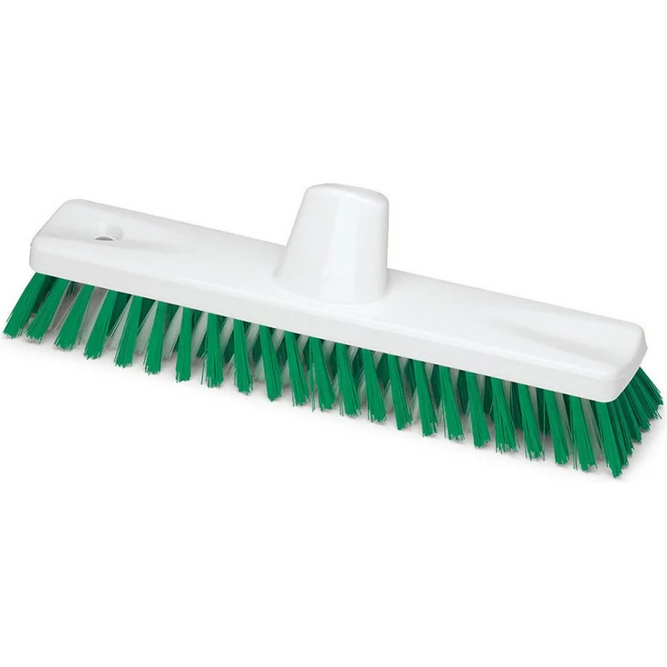 Nölle Profi Brush Wischmopp Wischer HACCP 30cm, hart, grün, PBT-Borsten, hitzebeständig bis 134°C, deutscher Gewindeanschluss