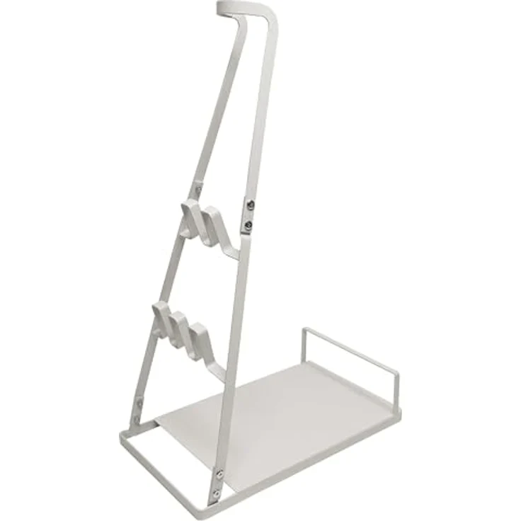 vhbw Staubsaugerhalter Ständer kompatibel mit Rowenta X-Force Flex 9.60 Allergy RH2039 Akku-Staubsauger, Handstaubsauger Weiß - Hochwertiger Aufbewahrungsständer für kabellosen Staubsauger, freistehend, stilvolles Design – Bild 1