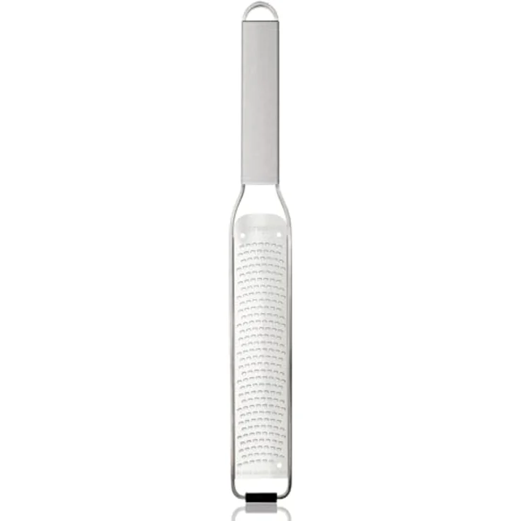 Microplane Küchenreibe Professional Serie Zester Reibe 59020, langlebige Edelstahlklinge, rutschfester Gummifuß, elegantes Design – Bild 2