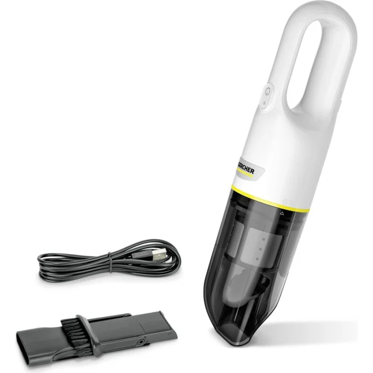 Kärcher Akku-Handstaubsauger CVH 3, kompakter Handstaubsauger mit 20 Minuten Akkulaufzeit und HEPA-Filter