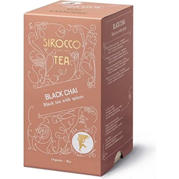 Sirocco Bio Teebeutel Black Chai, 20 Sachets à 2,5 g, Schwarztee mit Gewürzen – Bild 1