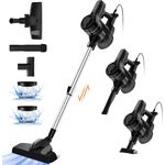 Hiazurm Akku-Hand- und Stielstaubsauger 26000PA, 800 W, 2 HEPA-Filter, 5 m Kabel, ideal für Hartböden und Teppiche