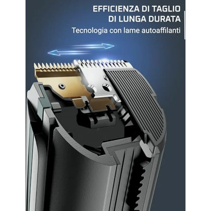 Rowenta Advancer TN5224, Haar- und Bartschneider für Herren mit 29 Schnittlängen, Edelstahlklingen mit Titanbeschichtung, wiederaufladbarer Akku, 120 Minuten Laufzeit – Bild 2