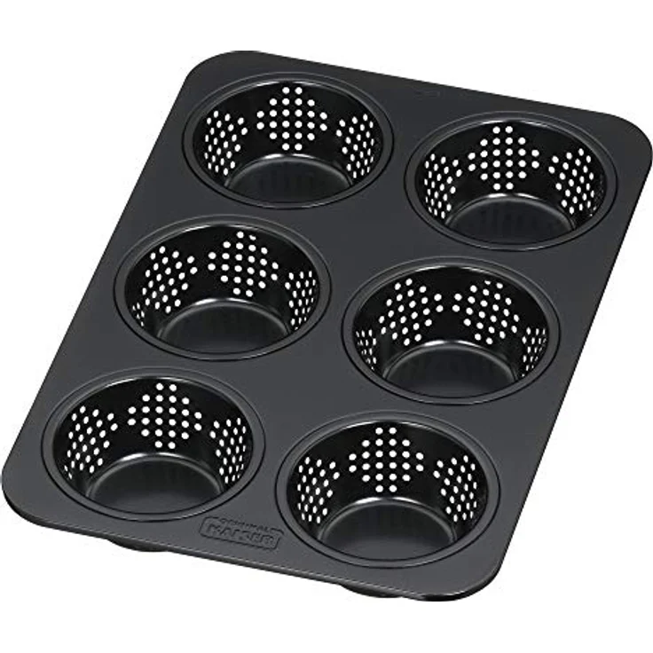 Kaiser Inspiration Brötchenbackform perforiert 28 x 19 cm für 6 Brötchen antihaftbeschichtet sauerteigbeständig – Bild 2
