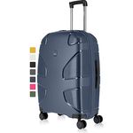 IMPACKT IP1 4-Rad Hartschalenkoffer aus recyceltem Material mit 6 Jahren Garantie; nachhaltiger Reisekoffer mit austauschbaren klick-Rollen; 67 cm, 3,5 kg, 73 Liter