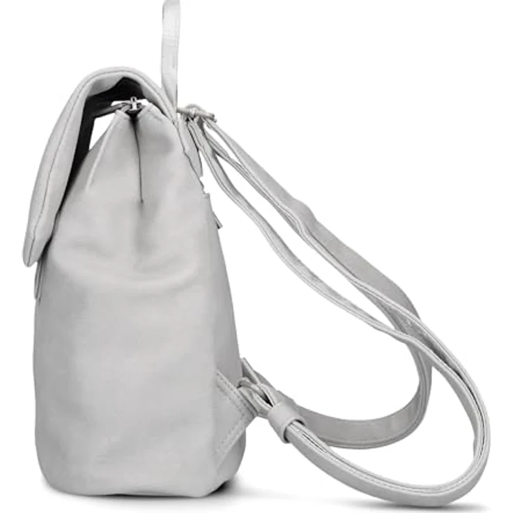 Zwei Mademoiselle.M City Rucksack, 29 cm, weiss, 100% Polyurethan, 24 cm x 13 cm – Bild 7