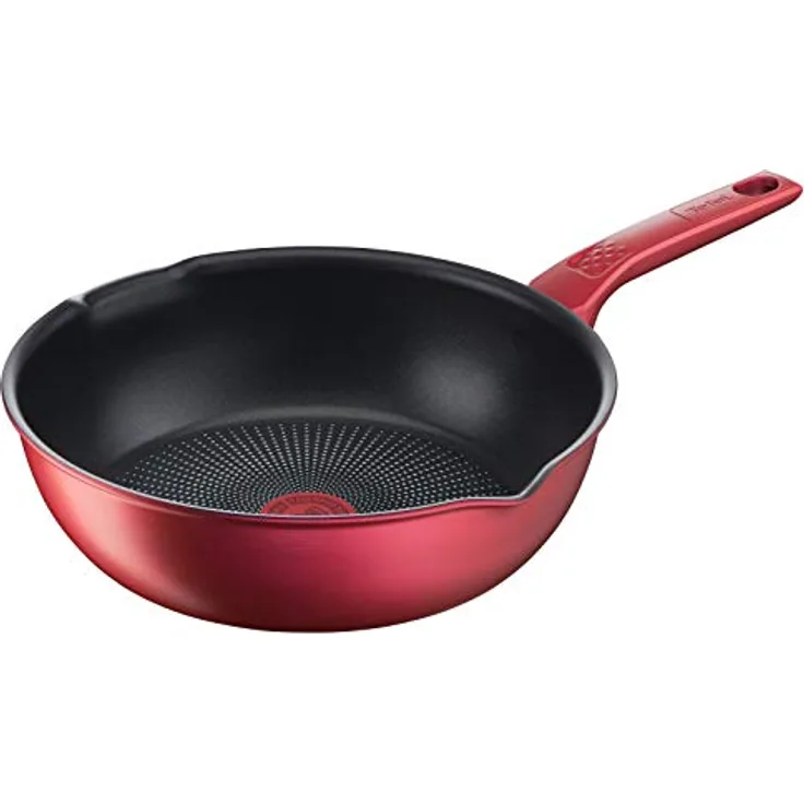 Tefal Daily Chef Bratpfanne, 26 cm, robust, leicht zu reinigen, Antihaftbeschichtung, Thermo-Signal, gesunde Küche, Ausgießer, hergestellt in Frankreich, Induktion G2737702