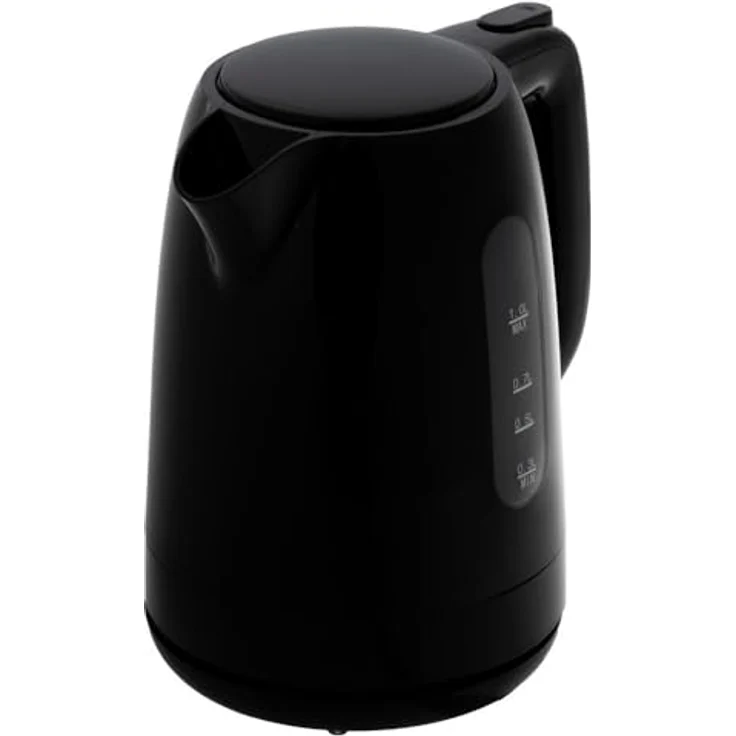 ADLER EUROPE Wasserkocher AD 1380b, 1,0 L, 2200W, Schwarz, Edelstahl-Heizelement, Trockengehschutz, 360°-Sockel – Bild 4