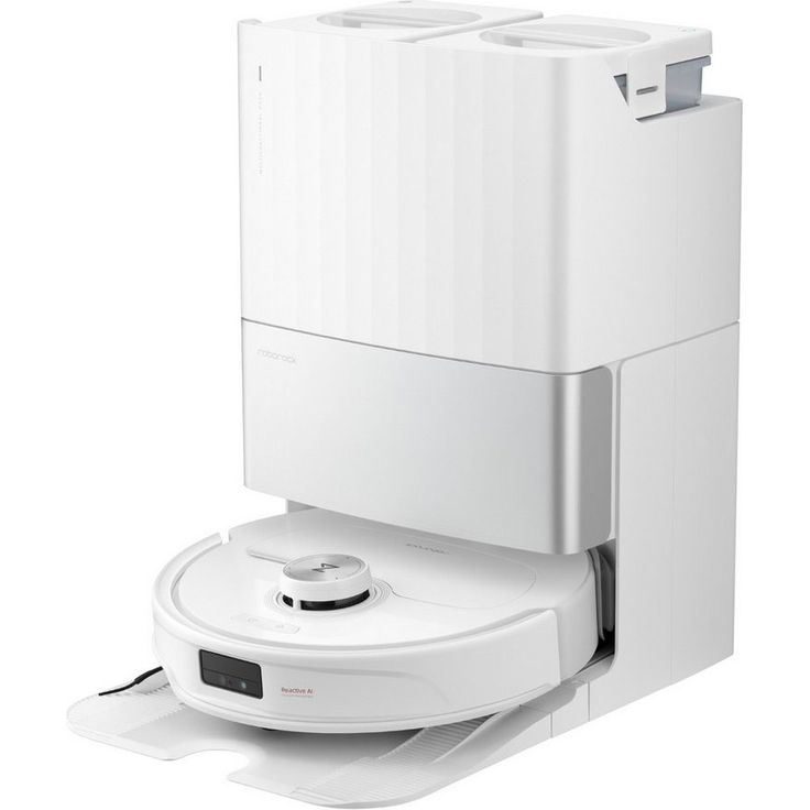 Roborock Saugroboter Qrevo Master 10000pa Saugkraft, All-in-One-Dock, 60,00 W, heißes Wasser Wischmopp, FlexiArmDesign, Seitenbürste für vollständige Kantenabdeckung, AI Hindernisvermeidung, automatische Entleerung