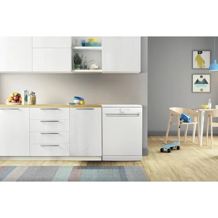 Indesit Geschirrspüler D-2-FHK-26, freistehend, 14 Maßgedecke, weiß, mit verstellbaren Füßen und Startverzögerung – Bild 6