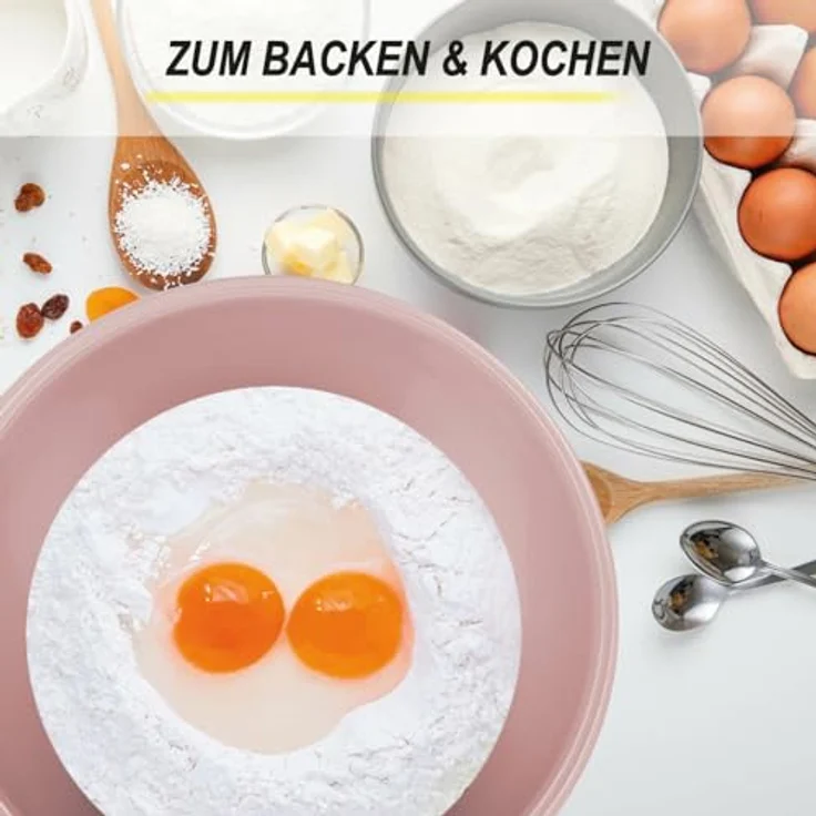 PROhome Rührschüssel im ( 2 x 5er ) Set, Teigschüsseln, 10er-pack Kunststoff Mixing Bowl Set ( 0,7L - 6L ), Stapelbare Salatschüssel Servierschalen für Küche, lebensmittelecht & mikrowellengeeignet – Bild 6