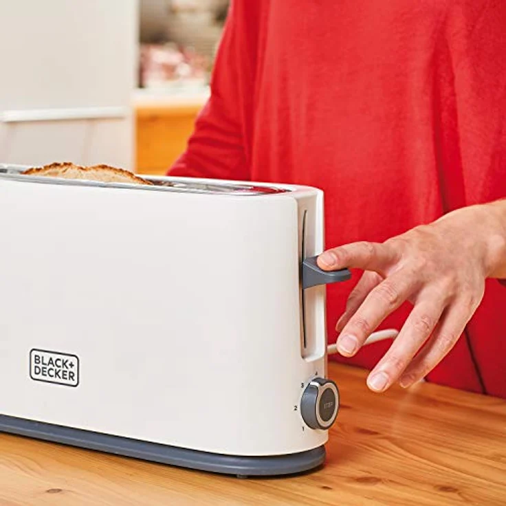 Black + Decker ES9600050B BXTO1001E Toaster, 1000, Kunststoff, Weiß – Bild 6