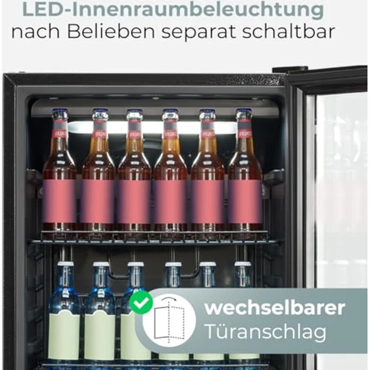 BOMANN Getränkekühlschrank KSG 7292, 143 cm, 236 Liter Nutzinhalt, MultiAirflow-System, Energieklasse C, beleuchtet, rechts anschlagbar – Bild 4