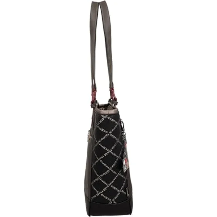 Anekke Shopper Mademoiselle, Polyurethan mit Reißverschlussfach und Handyfach, robust und elegant – Bild 3