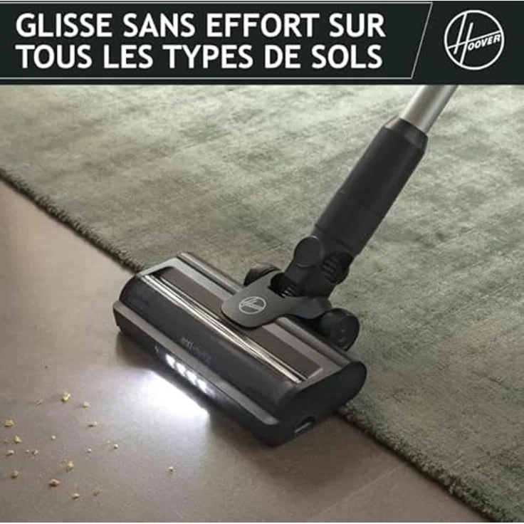 Hoover Akku-Stielstaubsauger Hoover HF1 Plus Akkustaubsauger, Handstaubsauger mit bis zu 45 Minuten Laufzeit, anti-verheddernde Bürste, Parkfunktion, LED-Licht, inklusive Zubehör – Bild 8