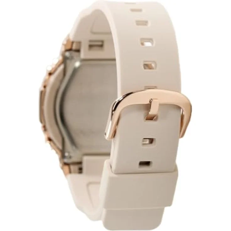 Casio G-Shock Classic Damenuhr Puder/Roségoldfarben GM-S2100PG-4AER, Rosa Kunststoffarmband, Im Dunkeln leuchtend – Bild 3