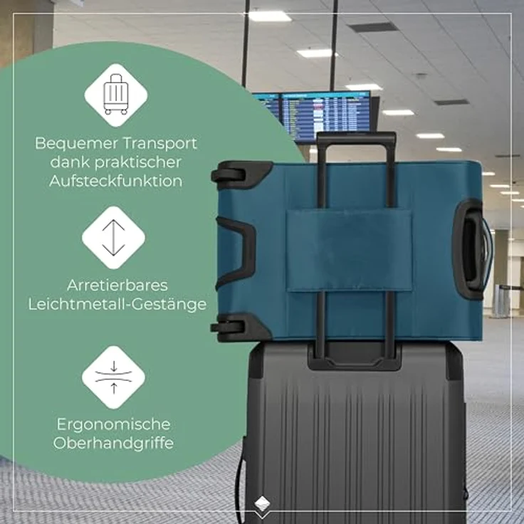 Travelite Jetpack Handgepäck Koffer, 55x35x23 cm, 40 l, 2,2 kg, integriertes Zahlenschloss, Petrol, geeignet für Air France, KLM + ITA – Bild 5