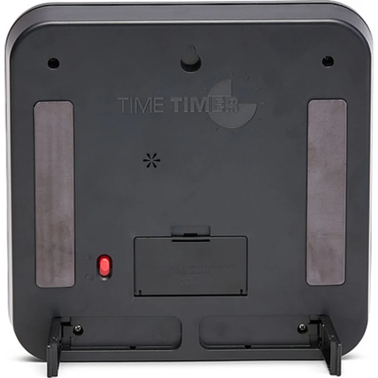 Time Timer, 60 Minuten, 8" Zoll Medium 18x18cm mit Dry Erase Card, neues Modell inkl. Time Timer App für Apple Produkte, sehr leiser Quartz-Mechanismus, ausklappbare Standfüße und Magnet, schwarz – Bild 4