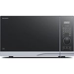 Sharp YC-PG284AE-S Mikrowelle mit Grill, Standgerät, 28 Liter Garraum, 900W, Energiesparfunktion, schwarz