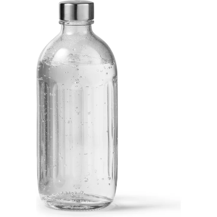 Aarke Wasserflasche, 0,7 L für Carbonator Pro, Edelstahl, Glas, transparent – Bild 1