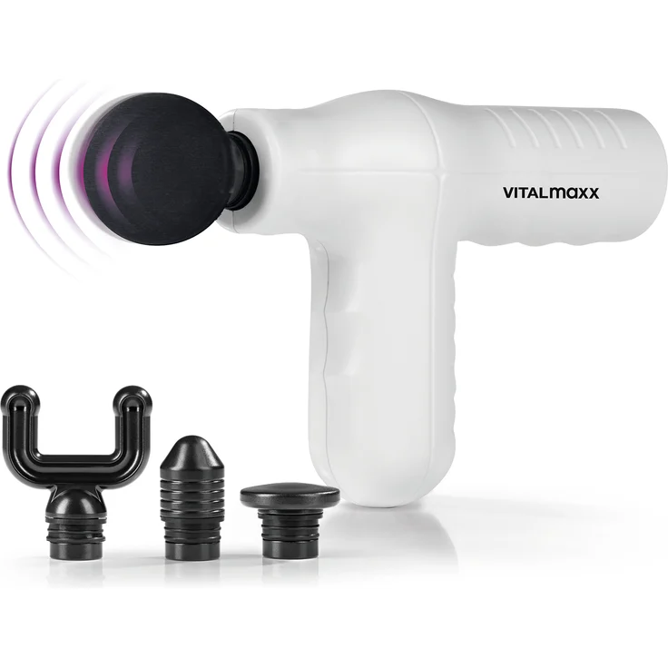 VITALmaxx Mini Massage Gun Smart Grip Weiß – Bild 1