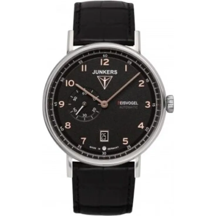 Junkers 6704-5 Eisvogel F13 Herren Uhr Automatik Armband Leder Armbanduhr Uhren