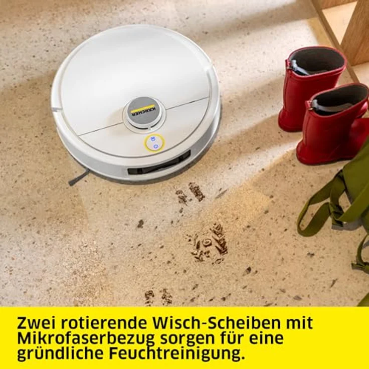 Kärcher Karcher Vakuummopp RVM 4 Comfort Extra, Staubsauger Roboter, Weiss – Bild 5