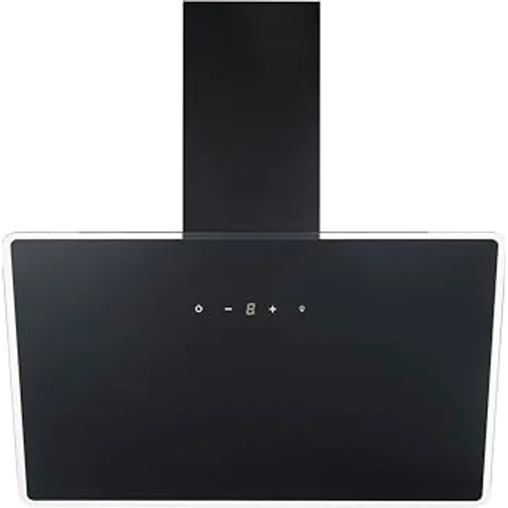 Respekta Dunstabzugshaube CH112080W, schräge Bauform, kopffrei, 80 cm, Schwarz 