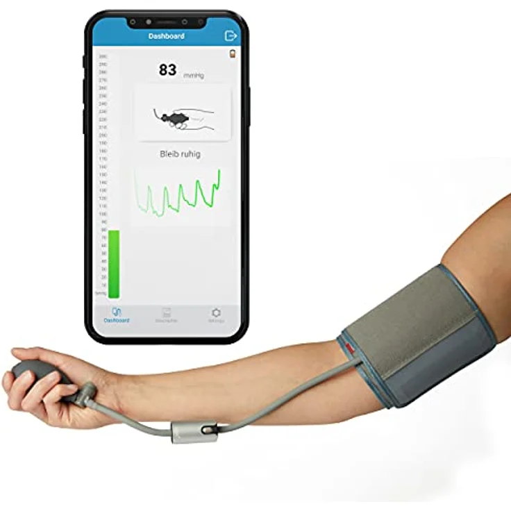 Pulox by Viatom AirBP Blutdruckmessgerät Oberarm mit Bluetooth und iOS Android App Messung für Zuhause und unterwegs mit 22-42cm großer Manschette – Bild 3