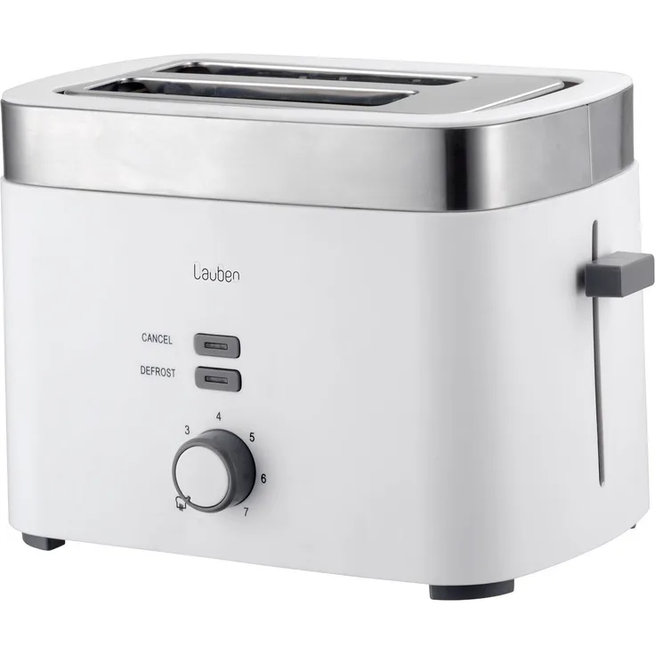 Lauben Toaster T17WS, 7 Bräunungsgrade, Krümelschublade, rutschfeste Füße