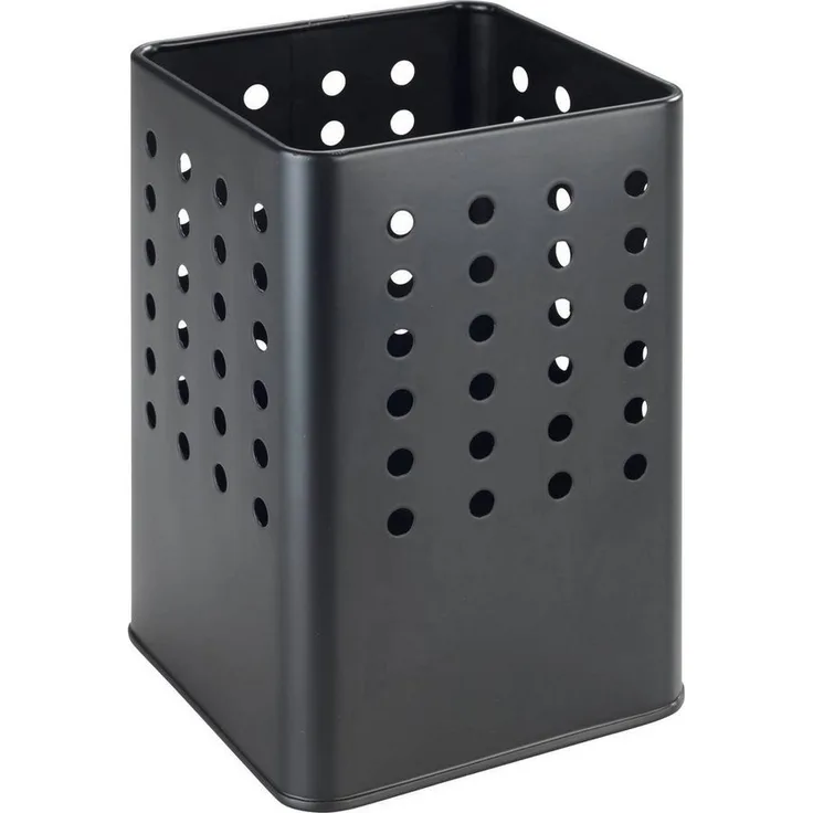 WENKO Geschirrständer, Zubehör für Geschirrstet, Behälter für Besteck und Küchenzubehör, elegantes Schwarz