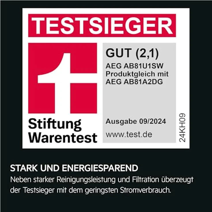 AEG Ultimate 8000 AB81U1SW, Staubsauger mit Beutel, Testsieger, hohe Saugleistung, Auto-Modus, HEPA-Filtration, 3in1 Düse, 12m Aktionsradius, LED-Licht, 48% Recyclingkunststoff – Bild 3