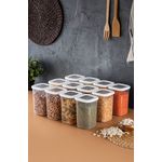 Hermia Concept Erika, 12er Set Aufbewahrungsboxen, Weiß, 100% Plastik