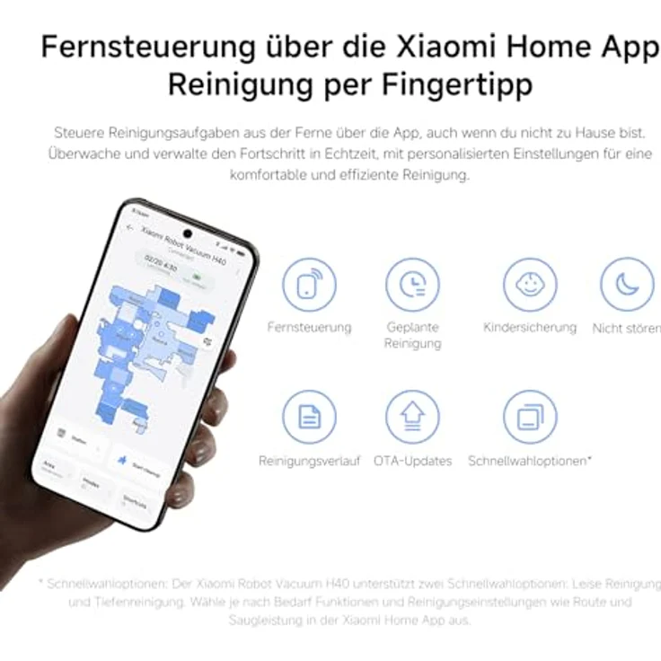 Xiaomi Robot Vacuum H40, Staubsauger-Roboter mit leistungsstarker Saugkraft – Bild 16