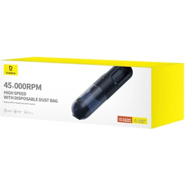 Baseus AP01 Autostaubsauger, 5000 Pa, 6000 mAh, Schwarz - Handstaubsauger mit 85W Motor und Effizienz bei der Reinigung von kleinen Verunreinigungen – Bild 7