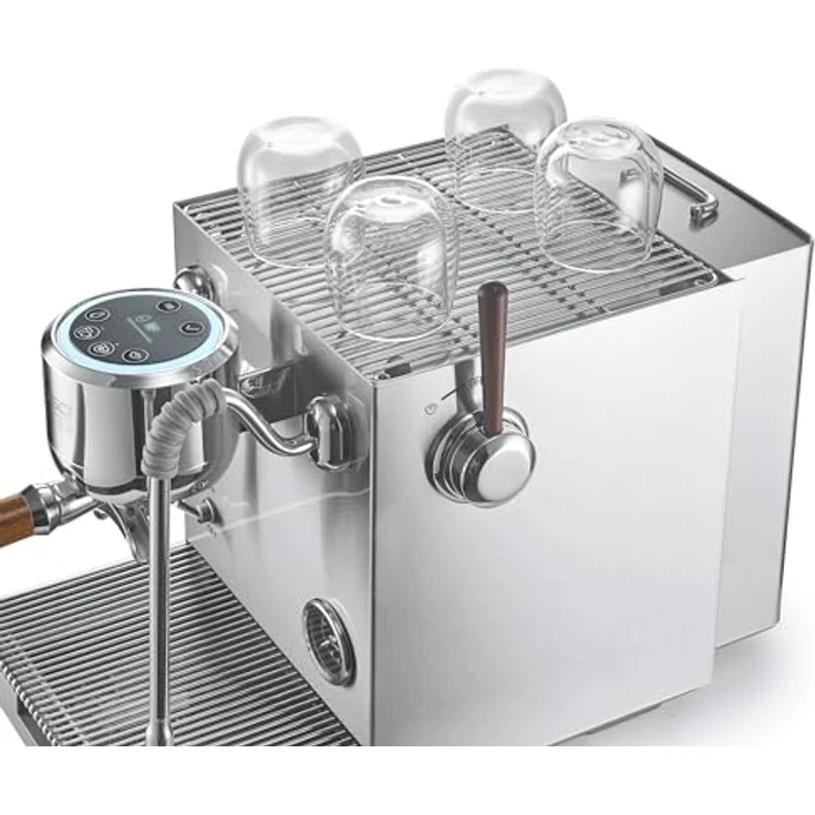 CASO EspressoGourmet Advanced Espresso Siebträgermaschine, 19 bar Ulka-Pumpe, PID-Temperatursteuerung, Edelstahlgehäuse, 2 l Wassertank, mit 2 Siebträgermodellen – Bild 7
