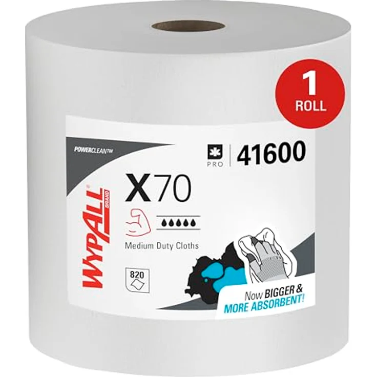 KIMBERLY-CLARK Reinigungstuch WypAll X70 8348 L340xB315ca. mm weiß 1-lagig – Bild 2